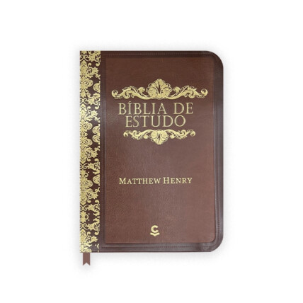 Bíblia De Estudo Matthew Henry - Marrom (Nova Capa)