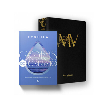 Kit Gotas de consolo + Bíblia MV Preta